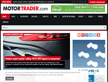 Tablet Screenshot of motortrader.com